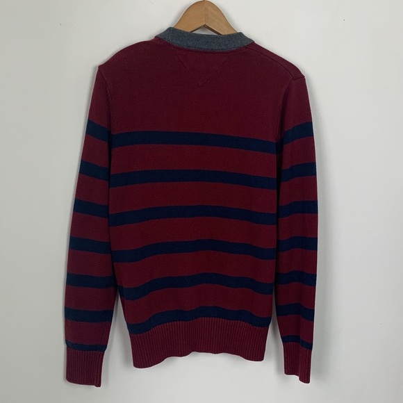 Tommy Hilfiger Striped Knit Button Front Cardigan - Picture 6 of 8